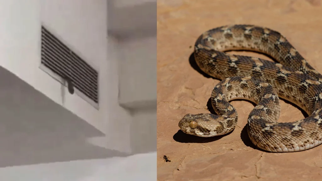Snake Enters Classroom Through AC