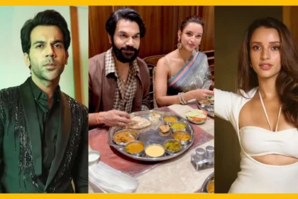 Tripti Dimri and Rajkummar Rao had Gujarati Thali, Vicky Vidya Ka Woh Wala Video promote करने पहुंचे थे Ahmedabad 74 Tripti Dimri and Rajkummar Rao