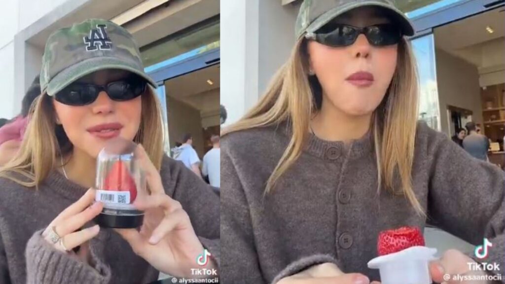 Tik Toker buys a single strawberry