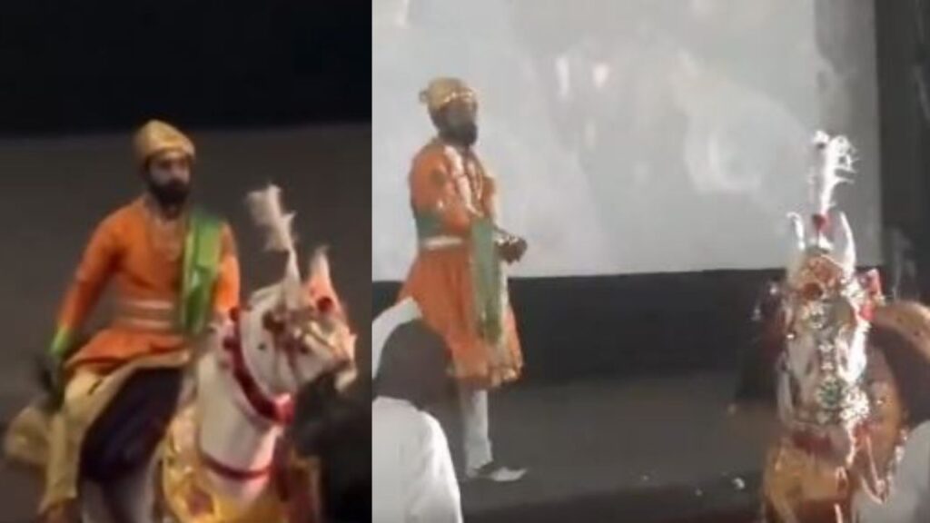 Nagpur man rides horse into theatre