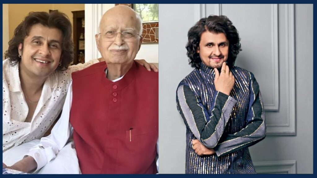 Sonu Nigam meets LK Advani