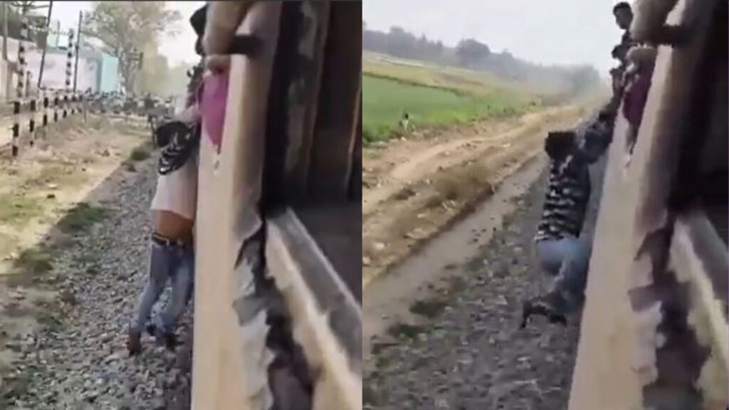 Man performs dangerous stunts