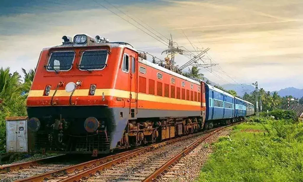 Couple jumps in front of a moving train