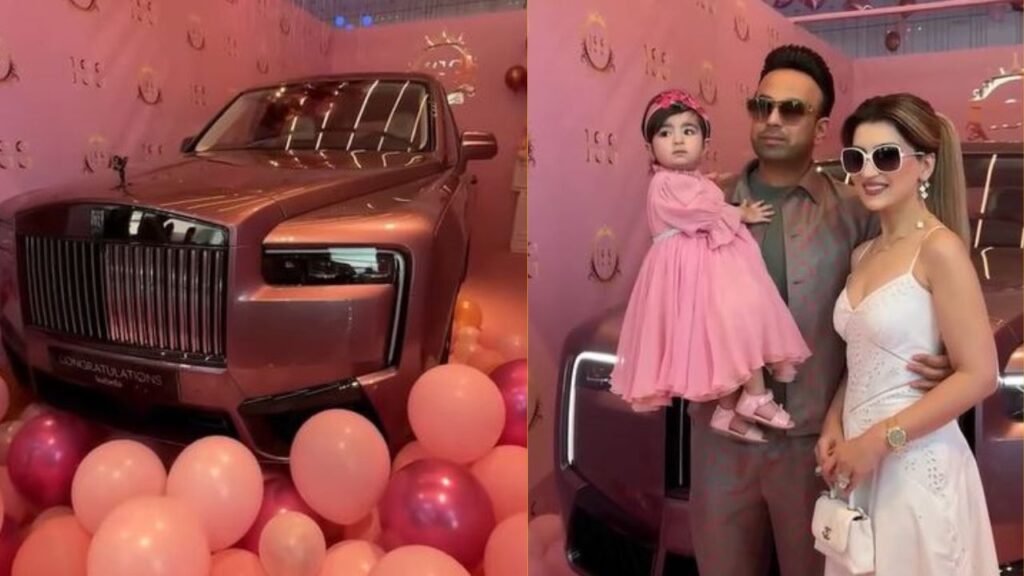 Indian man gives custom pink Rolls-Royce car