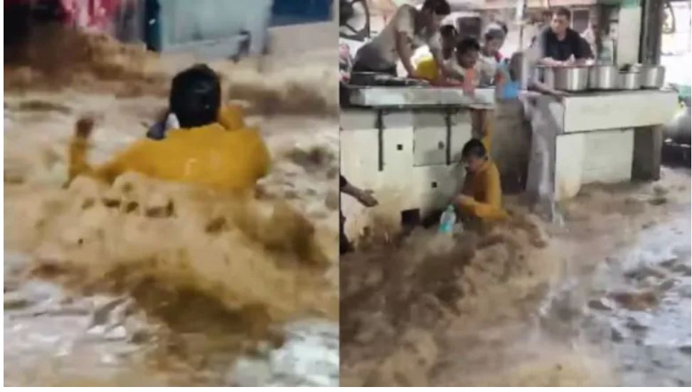 Dramatic Rescue Amid Flash Floods in Ajmer