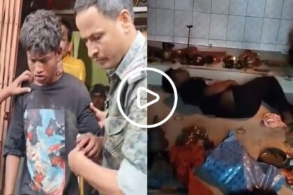 Thief Falls Asleep Inside Temple